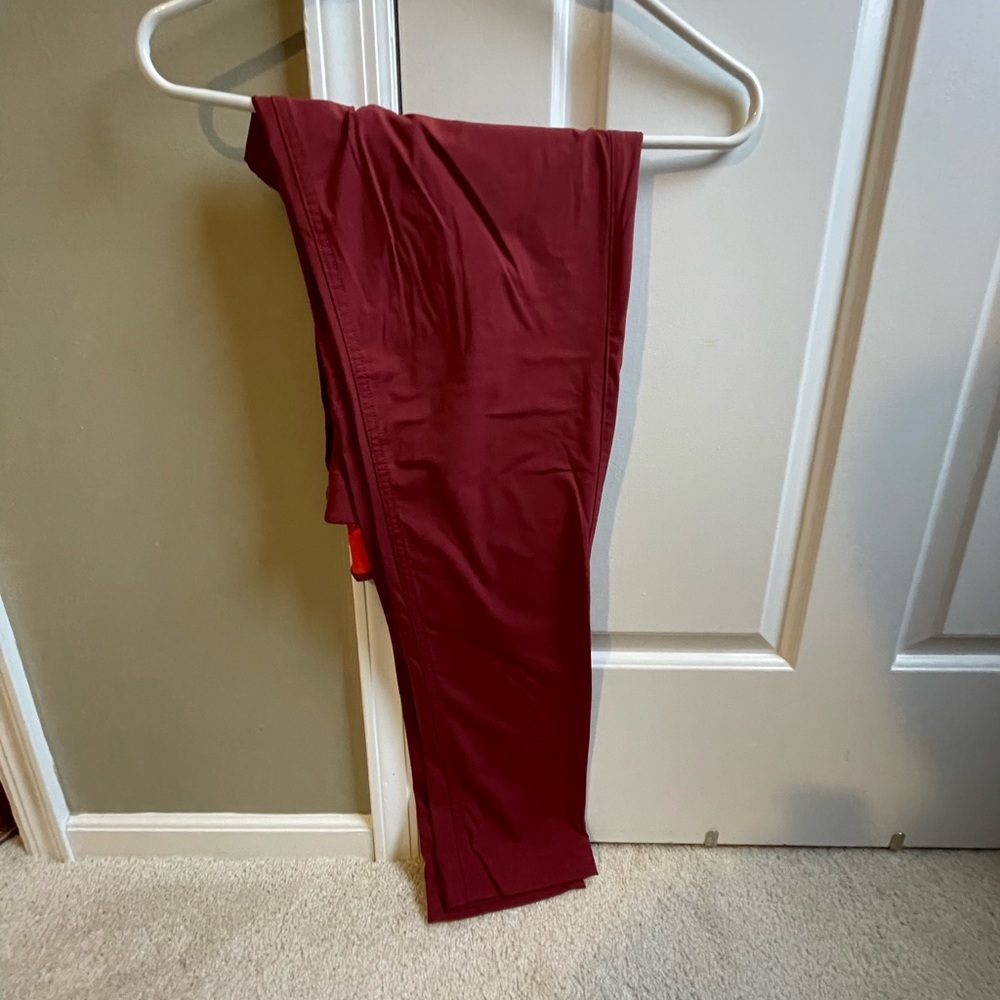 Red Vanly pant “pull on trouser”. Size s. Color “maroon”. 32” length